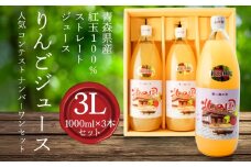 りんごジュース 人気 コンテスト ナンバーワンセット 計 3L