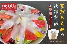 天然ひらめの氷温熟成刺身用フィレ