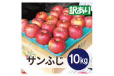 ＜26年2月より順次発送＞平均糖度13度以上! サンふじ 約10kg 訳あり【1611218】