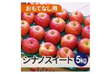 ＜26年1月より順次発送＞平均糖度13度以上! シナノスイート 約5kg おもてなし用【1611319】