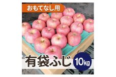 ＜26年5月出荷予定＞平均糖度13度以上! 有袋ふじ 約10kg おもてなし用 CA貯蔵 クール便【1613256】