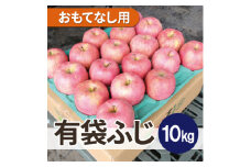 ＜26年3月出荷予定＞平均糖度13度以上! 有袋ふじ 約10kg おもてなし用【1613265】