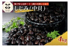 十三湖産 大和しじみ（中貝）4kg（冷凍・砂抜き済）