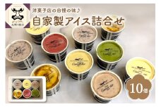 地元焼き菓子店自慢のアイス！10個セット（7種）(バニラ/抹茶/キャラメル/ミルクティー/いちご/小倉/フランボワーズ)【 お菓子 スイーツ アイス アイスクリーム ラクトアイス 詰め合わせ アイスクリームとラクトアイスのセット 】