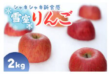 雪室りんご 数量限定！ サンふじ 2kg 程度 (5～6個程度)【2025年3月上旬～下旬 順次発送】 青森 りんご 果物 フルーツ くだもの リンゴ 林檎 東北 青森 2キロ ふるさと納税 りんご 贈答 一人暮らし 夫婦 雪室 りんご サン ふじりんご 五所川原 時期限定 