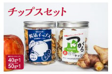 菊芋チップス　1個(50g)と 菊芋チップスとりんごチップスミックス 1個(40g)のセット 【 ノンフライ イヌリン きくいも キクイモ りんご 林檎 リンゴ 青森 五所川原 】 甘くないおやつ 自然派 栽培期間中農薬不使用 菊芋茶としても