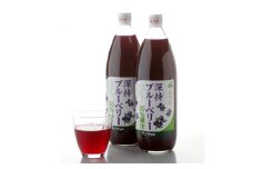 ＜青森県十和田市産＞中こう果樹園の「深持ブルーベリージュース」2本セット【1034468】