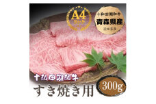牧場直売＜A5～A4等級＞ 十和田湖和牛　すき焼き用スライス約300g【1520940】