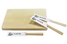 ひばカッティングボード小(まな板薄型)とひば箸3膳セット【1037515】