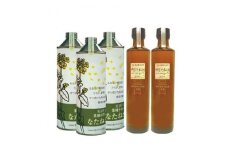 御なたね油ブラウン 340g×2本と天日干しのなたね油 450g×3本【1098674】