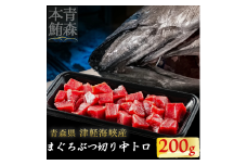 津軽海峡産マグロ　中トロブツ切　200g