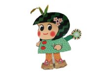 歩くつがーるちゃん (からくりおもちゃ工作) [0011]