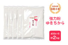 青森県産 国産小麦 強力粉 (ゆきちから) 2kg｜小麦 小麦粉 国産小麦粉 小麦粉セット パン用 パン [0770]