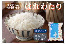 令和7年産 特別栽培米《真空パック はれわたり》精米10kg (2kg×5袋)｜10kg 2025年 青森県 つがる市産米 津軽 精米 白米 お米 米 こめ 特A [0889]