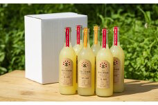 樹上完熟りんごジュース 720ml×6本セット（赤い林檎4本と黄色い林檎2本）