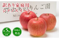 年明け発送 【訳あり】家庭用 シナノスイート 約5kg【青森県 平川市 那由多のりんご園】家庭用 青森 青森県産 平川 りんご リンゴ 林檎 くだもの 果物 フルーツ 