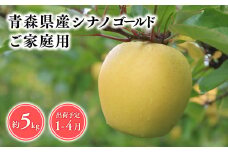 2025年産　 １月～４月発送　【訳あり】家庭用シナノゴールド5kg【青森県 平川市 そと川りんご園】１月～４月発送 家庭用 青森 青森県産 平川 りんご リンゴ 林檎 くだもの 果物 フルーツ 