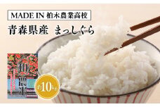 【MADE IN 柏木農業高校】≪11月中旬～発送≫ 新米　令和6年産 まっしぐら 10kg お米 米 コメ 精米 あおもり米 白米 ごはん ご飯 青森県産 平川市産 