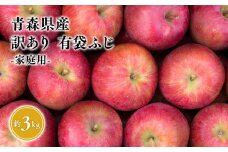 ２０２５年４月～６月　発送【訳あり】家庭用有袋ふじ約3㎏【有袋ふじ・りんご・青森・平川・訳あり・家庭用・原田青果・４月・５月・６月・３㎏】