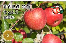 ≪選べる配送月≫４月発送　特選　甚八りんごサンふじ３kg　【青森県 平川市 マルジンサンアップル】４月発送 青森 青森県産 平川 りんご リンゴ 林檎 くだもの 果物 フルーツ