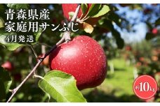 ≪4月発送≫【訳あり】家庭用 サンふじ10㎏【青森県 平川市 丸勝木村商店】平川市産 青森りんご りんご リンゴ 林檎 ふじ 訳あり 家庭 わけあり お取り寄せ 先行予約 果物 くだもの フルーツ 
