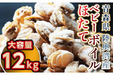 青森県陸奥湾産 ボイルベビーほたて 12kg 【アラコウ水産】 ホタテ ほたて 帆立 人気 ボイル ベビーホタテ 海鮮 貝柱 魚介 冷凍 むつ湾 陸奥湾 キャンプ 青森県 平内町 東北 F21J-142