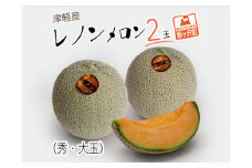 メロン 先行予約 津軽産 レノンメロン 2玉 秀 大玉 高級 フルーツ 果物 赤肉メロン 赤肉 旬のフルーツ 旬の果物 旬 産地直送 ギフト プレゼント 贈答 贈答品 贈り物 2025年 2025 先行 予約 青森 青森県