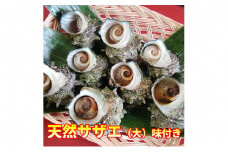 天然 サザエ 味付き 冷凍 約1kg 大8～9個入り 青森県西海岸産 貝 貝類 海鮮 海鮮セット 簡単調理 レンジ簡単調理 温めるだけ おかず おつまみ つまみ お酒のつまみ 酒のつまみ 青森 青森県 鰺ヶ沢町