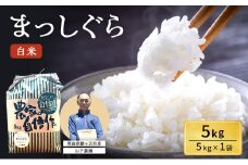 米 令和7年産 まっしぐら 白米 5kg 1袋 精米 こめ お米 おこめ コメ ご飯 ごはん 令和7年 山下農園 青森 青森県 鯵ヶ沢町 