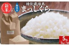 新米 令和6年産 まっしぐら 無洗米 5kg 1袋 米 白米 こめ お米 おこめ コメ ご飯 ごはん 令和6年 特別栽培米 H.GREENWORK 青森 青森県