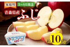 家庭用 ふじ 約10kg ふじりんご りんご リンゴ 青森 林檎 果物 フルーツ くだもの お取り寄せ 贈り物 産地直送 送料無料 青森県 西目屋村 お届け：5月下旬から随時お届け