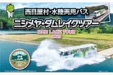 西目屋村・水陸両用バスペア乗車券　ニシメヤ・ダムレイクツアー