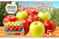 【2月発送】 家庭用 サンふじ 王林 約5kg りんご 林檎 リンゴ 果物 フルーツ くだもの 旬 青森県産 お取り寄せ 詰め合わせ セット 常温 産地直送 送料無料 青森県 西目屋村
