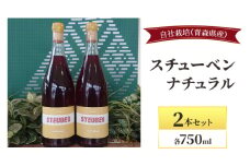 スチューベンナチュラル 750ml×2本セット  お酒 ワイン 赤ワイン 青森県産 スチューベン 無濾過・無添加