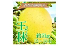 青森県藤崎町産りんご　王林　家庭用　約5kg【1110659】