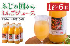ふじの国からりんごジュース1リットル×6本入り　約6kg【1145339】