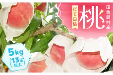 田舎館村産　桃(だて白桃)5kg【1647809】