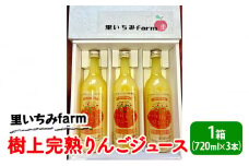 【里いちみfarm】樹上完熟りんごジュース　1箱（720ml×3本）