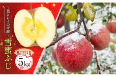 【贈答用】雪蜜ふじ～葉とらずの奇跡～約5kg【青森りんご・マルコウアップル】果物類 フルーツ 林檎 リンゴ 板柳町 青森県 おやつ デザート