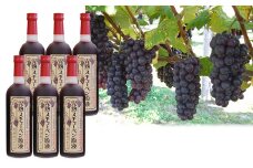 [№5554-0001]津軽鶴田町産　完熟スチューベン原液720ml×6本