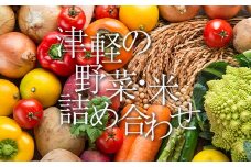 津軽のお米 5kg＆季節の野菜詰合せ 【中泊町特産物直売所ピュア】旬の野菜 旬野菜 旬 新鮮 食品 グルメ  野菜 美味しい 甘い おいしい サラダ 白米 精米 米 お米 おこめ コメ 東北 青森県 中泊町 F6N-039