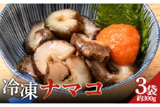 小泊産 冷凍ナマコ真空パック 3袋（約300g） 【徐福の里物産品直売所】 なまこ 海鼠 海鮮 BBQ 刺身 チルド 小分け F6N-130