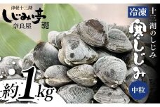 十三湖のしじみ 冷凍 寒しじみ 中粒 約1kg 【奈良屋】 蜆 シジミ 魚貝類 貝 オルニチン 十三 F6N-164