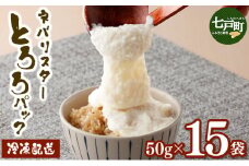 ネバリスター冷凍とろろパック(50g×15個)【長芋 山芋 イチョウ芋 大和芋 とろろ 粘り 冷凍 小分け パック 個包装 簡単 便利 プレーン 贈り物 贈答 ギフト 青森県 東北】【02402-0342】