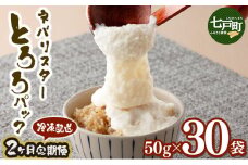 【2ヶ月定期便】ネバリスター冷凍とろろパック(50g×30個) 【長芋 山芋 イチョウ芋 大和芋 とろろ 粘り 冷凍 小分け パック 個包装 簡単 便利 プレーン 贈り物 贈答 ギフト 青森県 東北】【02402-0340】