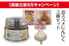 【感謝企画９月キャンペーン】おススメにんにく３種セット　【02402-0491】