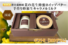 【青森県横浜町】澤谷養蜂園　プレミアム菜の花蜂蜜ホイップバター・手作り蜂蜜生キャラメル　ギフトE