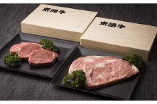 【E-01-02】東通牛ヒレ・ロースステーキセット＜ヒレステーキ（400g×1箱）、ロースステーキ（600g×1箱）＞