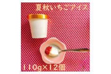 【A-08-02】夏秋いちごアイス（110g×12個）