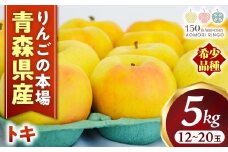りんご【トキ】約5kg（12～20玉）【2025年産・先行予約】★2025年9月下旬～11月上旬頃まで発送予定★ りんご 林檎 リンゴ 国産 トキ 希少 フルーツ 果物 贈答 土産 青森県 三戸町 R0316